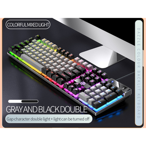 Teclado K500 personalizado con cable, accesorio lavable RGB para juegos, Gamer, ordenador, con cable