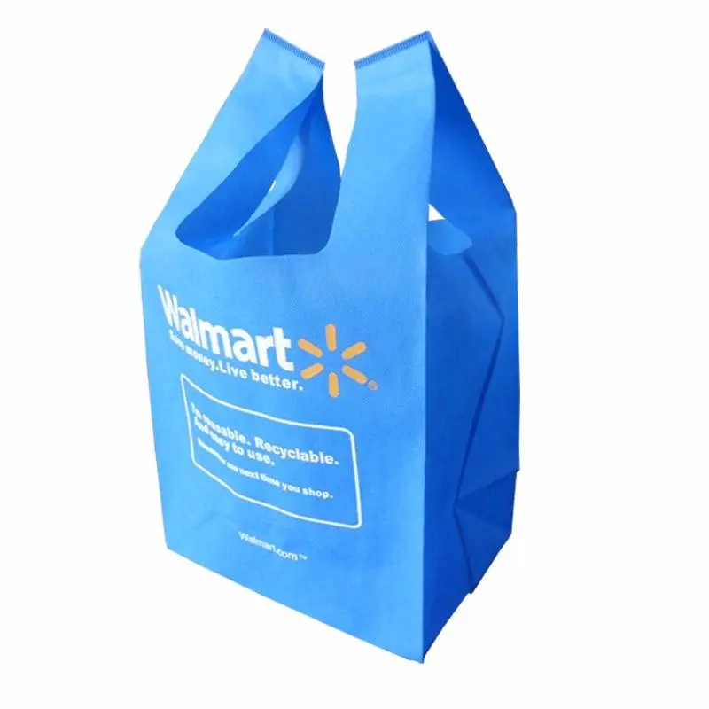 Groothandel Custom Walmart Boodschappentas Tote Vest Tassen Voor Supermarkt