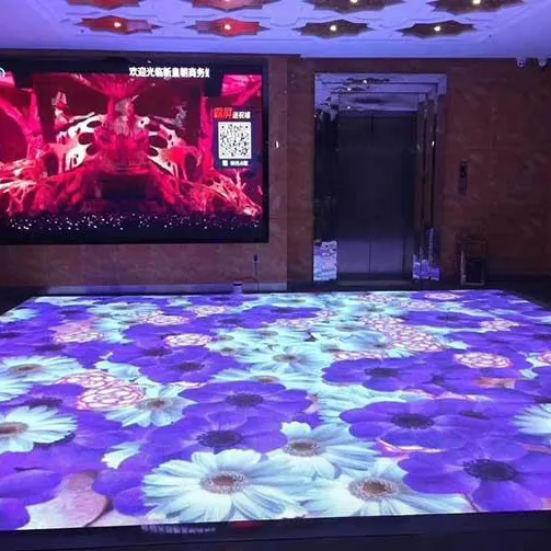 Baldosa antideslizante P5.95 pantalla LED pista de baile interactiva pantalla led para escenario