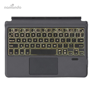 Bàn phím không dây Loại bìa Trackpad chuột thay thế cho MicroSoft bề mặt <span class=keywords><strong>Pro</strong></span> LED Backlit sạc pin đa cảm ứng - Product Image 6