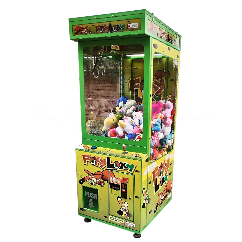 Macchina dell'artiglio della bambola di stile britannico a gettoni Push Win Toy Gift Prize Crane Claw Game Machines Key Master Toy Vending Machine