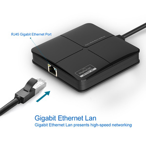 <strong>USB</strong> 3.0 Docking Station <strong>Usb</strong> c HDMI/DVI/VGA Dual Head Graphic Converter with Gigabit Ethernet Port - Product Image 5
