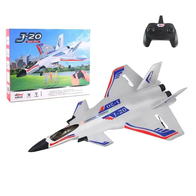 ホットEPPフォームリモコン2.4Gグライダー固定翼モデルRC航空機J20ヴェイロンファイターRc飛行機ドローン