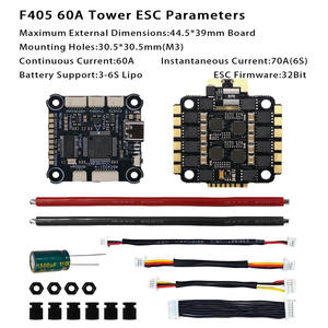 Venta caliente F405 controlador de vuelo 30x30 FPV Tower ESC Stack 65A 4IN1 ESC V2 Black Box registro de datos Racing Drone Accesorios - Product Image 2
