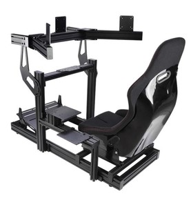Brazo de aleación de aluminio, simulador de soporte de monitor triple, control de siguiente nivel, SIM de movimiento, simulación de carreras, plataforma de chasis