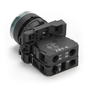 Manhua XB5-AW33グリーンインジケーターノブスイッチパイロットライトヘッドセルフロックリセットセレクタープッシュボタンスイッチスプリングリターン - Product Image 3