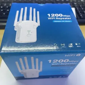 U10WiFiエクステンダー信号ブースター1200Mbps家庭用デュアルバンドワイヤレスインターネットリピーターおよび信号増幅器簡単なセットアップ
