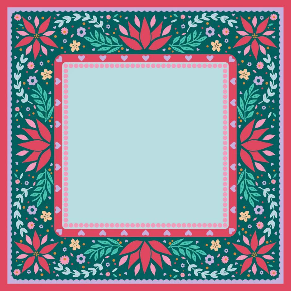 Red and Green Lotus Flowers