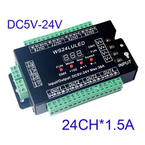 32 Kanal 96A RGBW DMX 512 LED Decoder Controller LED Dimmer DC5-24V RGBW RGB LED Licht 72A DMX Decoder