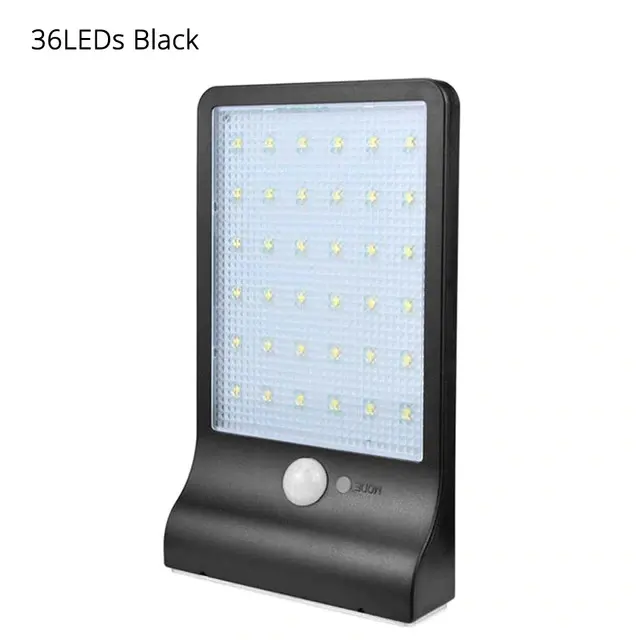 36 LED luce solare di sicurezza con sensore di movimento Luci di Sicurezza Impermeabile IP65 Lampade per la Parte Anteriore del Cancello Porta