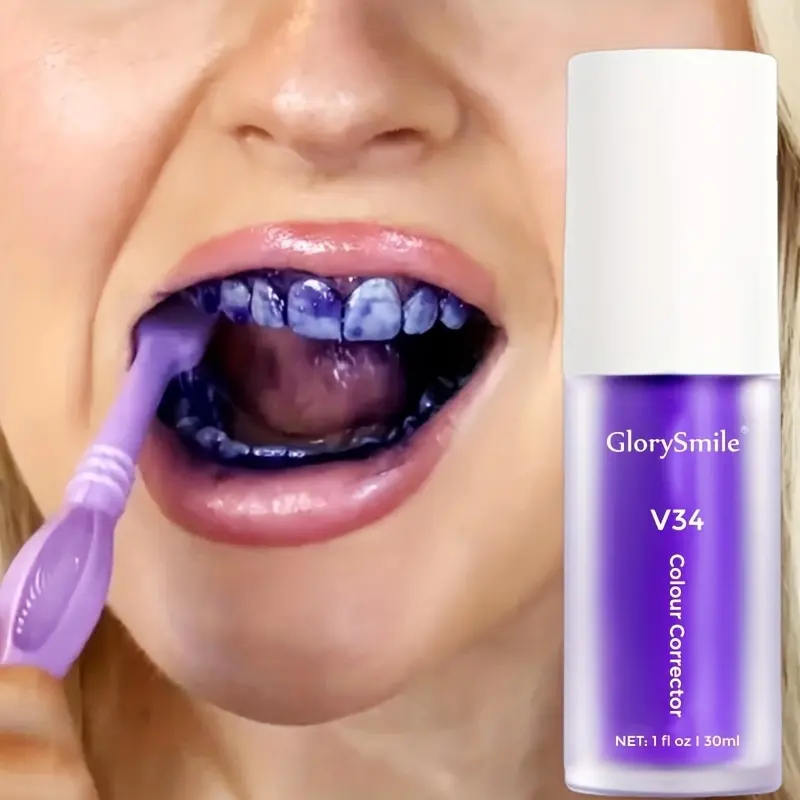 2023 नई Whitening उत्पाद 30ml उज्ज्वल मुस्कान ओरल केयर V34 रंग पढ़नेवाला टूथपेस्ट दांत Whitening OEM