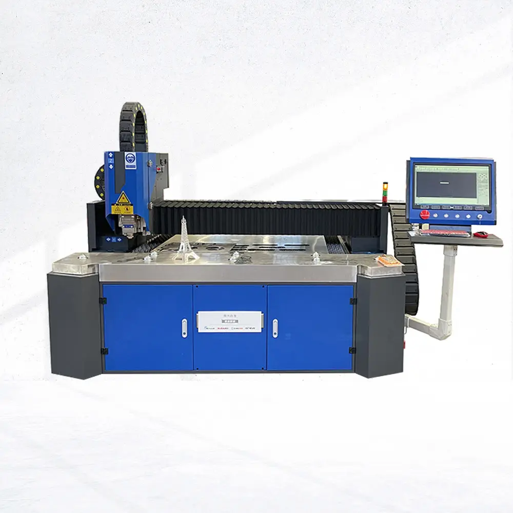 Giá rẻ laser kim loại máy cắt sợi Laser máy cắt 6 KW kích thước lớn máy cắt laser