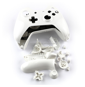 Schwarz Weiß Full Shell Gehäuse abdeckung Gehäuse Frontplatte mit Knopf Ersatzteile für Xbox One Wireless Controller - Product Image 4