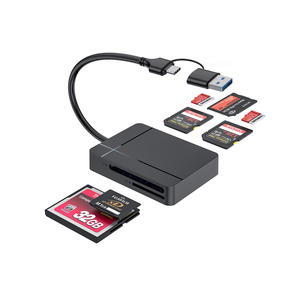 7合<span class=keywords><strong>1</strong></span>多端口读卡器<span class=keywords><strong>usb</strong></span>-c <span class=keywords><strong>USB</strong></span>即插即用笔记本电脑手机摄像头支持MS CF TF/SD DHC SDXC外部安装