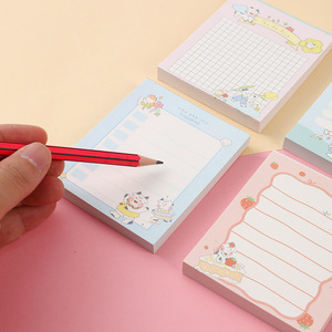 Diseño colorido cuadrado troquelado Bloc de notas imán papel de escritura Memo Notebook Sticky Pad