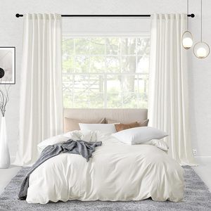Tùy chỉnh thực hiện Trắng Sheer Linen rèm cửa <span class=keywords><strong>Rod</strong></span> túi trở lại Tab clip trong suốt bán Sheer Rèm cho phòng khách phòng ngủ cửa sổ - Product Image 6