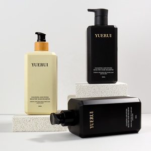 Yrplastic ขวดแชมพูสระผมเคลือบเงาทรงสี่เหลี่ยมขนาด500มล. มาใหม่ขวดสบู่เหลวสุดหรู - Product Image 1