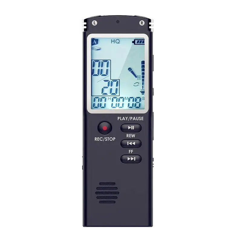 ポータブル32GBミニ小型音声録音デバイスUSBプロフェッショナルLCDディクタフォンデジタルオーディオボイスレコーダー (WAVMP3プレーヤー付き)