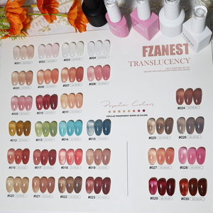 FZANEST 30 สีเยลลี่เจลชุดคุณภาพสูง 15ml UV เล็บขวดโลโก้ที่กําหนดเองสําหรับหลอดไฟ LED ใช้ - Product Image 6