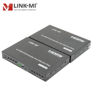 4K HDMI <strong>USB</strong> KVM Extender Over IP/Fiber 120m HDCP 2.2 <strong>USB</strong> 2.0 One <strong>to</strong> Many Many <strong>to</strong> Many IR Remote/button Control Unicast Multicast - Product Image 3