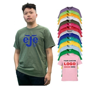 2021 Cheap Custom Team Company <strong>Tee</strong> Shirts With Logo Logo Printing on Clothes - Product Image 1