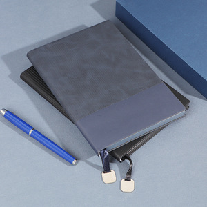 Cuaderno de cuero A5 de tapa dura con encuadernación térmica de alto valor para estudiantes, Bloc de notas creativo con impresión de logotipo personalizable - Product Image 1