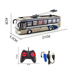 RC okul otobüsü uzaktan kumanda araba araçlar şehir kiti oyuncak klasik bebek otobüs uzaktan kumanda araba Led ışıkları ile okul otobüsü oyuncaklar hediye - Product Image 4