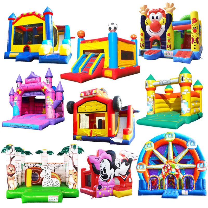 Commercio all'ingrosso a buon mercato cina kid usato gigante PVC grande rimbalzo gonfiabile all'aperto castello di salto bambini scivolo combo castello gonfiabile per adulti