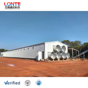 Thân thiện với môi trường kết cấu thép gia cầm cách điện Gà nhà tùy chỉnh kết cấu thép xây dựng nhà gà - Product Image 1