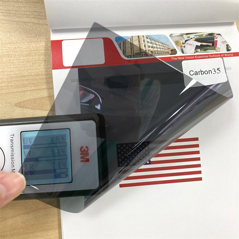 CS35, couleur: Noir foncé, VLT:35%,IRR:35%, LOGO de 3M + sans boîte de 3M