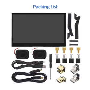 RTS 7 pollici IPS HD schermo tattile capacitivo 1024x Display 600 con altoparlanti per Raspberry Pi 5 /4 modello B/3B/3B Jetson Nano PC - Product Image 6