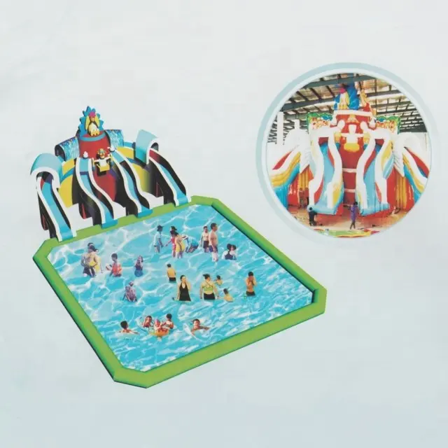 Los niños al aire libre N adultos gigante inflable parque acuático en la tierra con el precio de fábrica de agua inflable juguetes para la venta