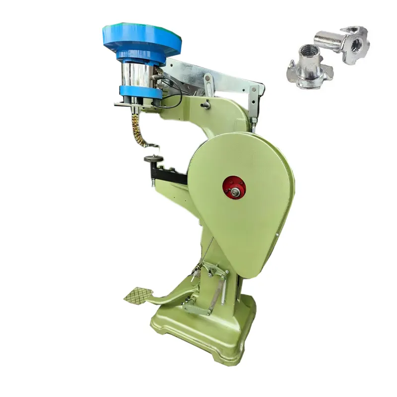 Automatic Furniture Four Claw T-Nuts Fasteners Attaching Riveting Machine