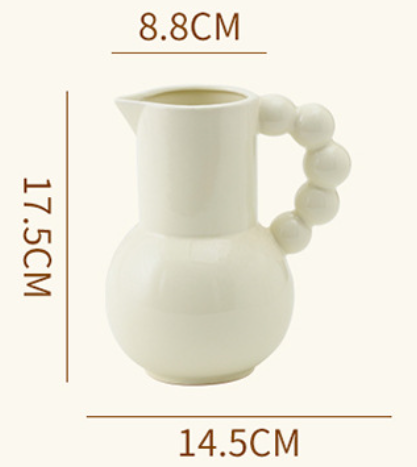 Vase pot à lait blanc, classique français, célèbre sur internet