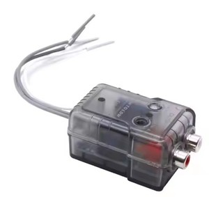 Señal de altavoz de alto nivel a adaptador RCA de bajo nivel Convertidor de subwoofer alto a bajo para automóvil