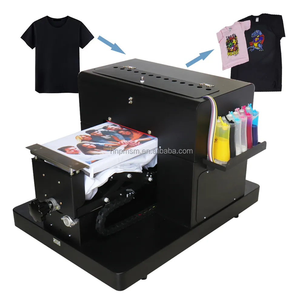 Impresora Digital plana A4, máquina de impresión de Camisa de algodón de alta eficiencia, Multicolor, precio bajo