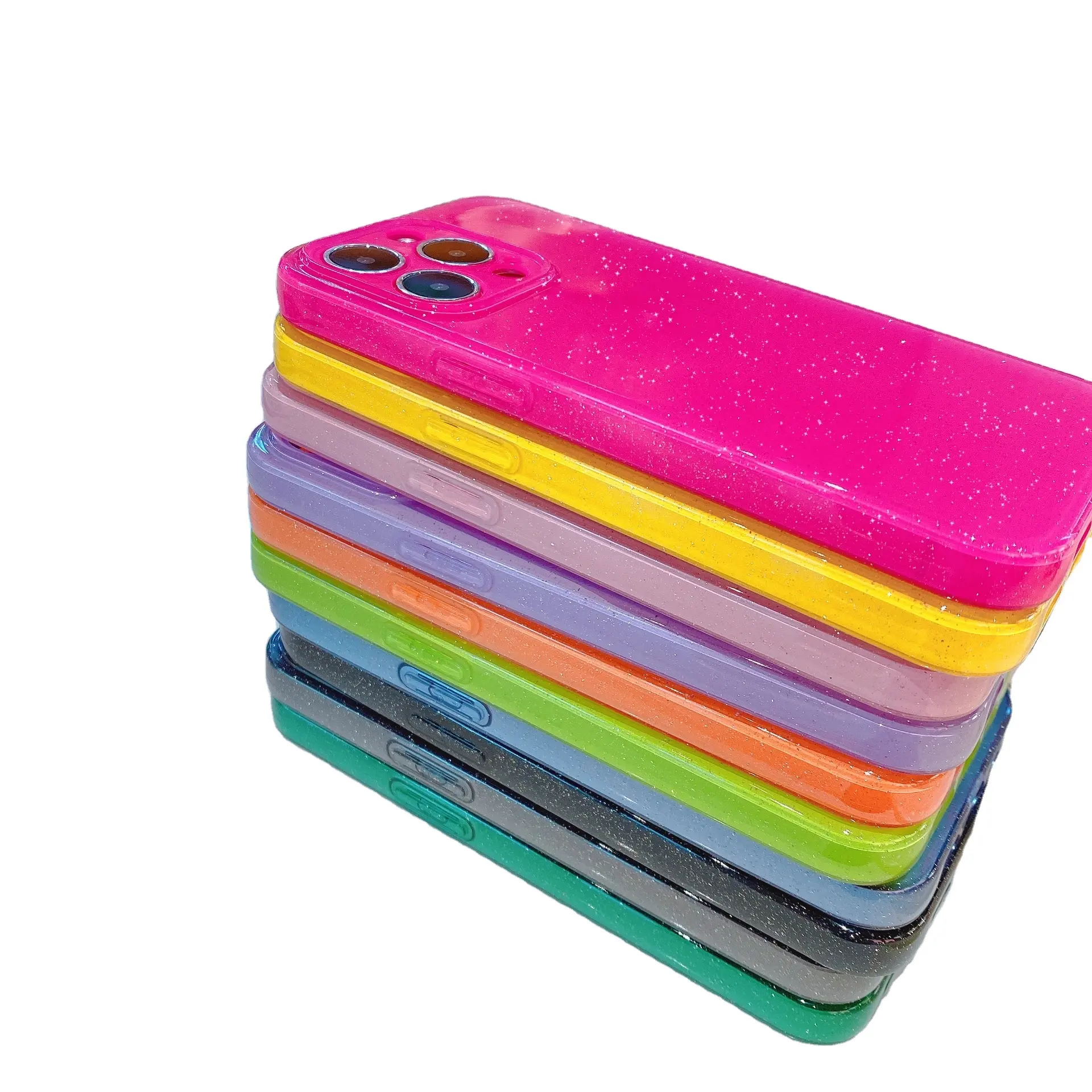 2023 नई डिजाइन शीतल सिलिकॉन फोन के मामले के लिए iPhone 12 13 14promax मोबाइल फोन खोल कैंडी रंग प्यारा शैली फोन के मामले में