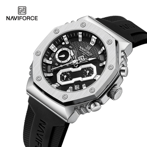 NAVIFORCEメンズウォッチクォーツトップブランド高級防水クロノグラフ男性時計スポーツオリジナル女性レディカップル腕時計8035