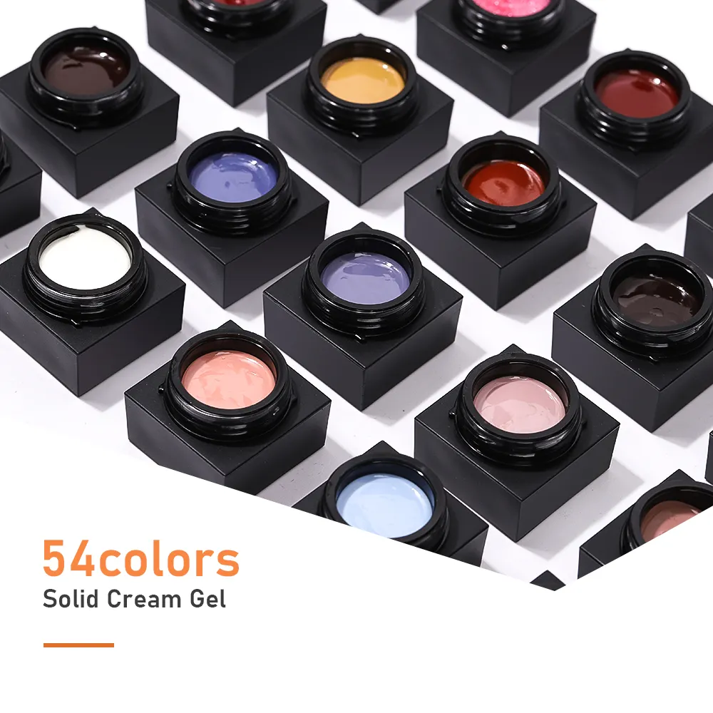 Mass OEM è a buon mercato 2022 vendita calda nail art fornitore 54 colori tinta unita olio colla smalto per unghie