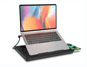 12-in-1 ноутбук для usb-концентратора типа C док-станции с беспроводным зарядным устройством HD-MI VGA Аудио сети Ethernet 1000 м USB C Hub подставка для ноутбука - Product Image 4