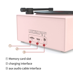 Vinyl Record <strong>Player</strong> <strong>Portable</strong> Blue Tooth <strong>Speaker</strong> Wireless Mini Stereo <strong>Portable</strong> Steel Gun Retro Vinyl Record <strong>Speaker</strong>