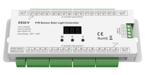 ES32-V 5-24VDC 32CH * 1A basmalı düğme 32 adım sabit voltaj çıkışı OLED ekran PIR sensörü merdiven lambası denetleyici - Product Image 2
