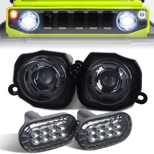 スズキJB64 JB74用LEDカーフェンダーデイタイムランニングライトホワイトアンバーインジケータターンシグナルライト