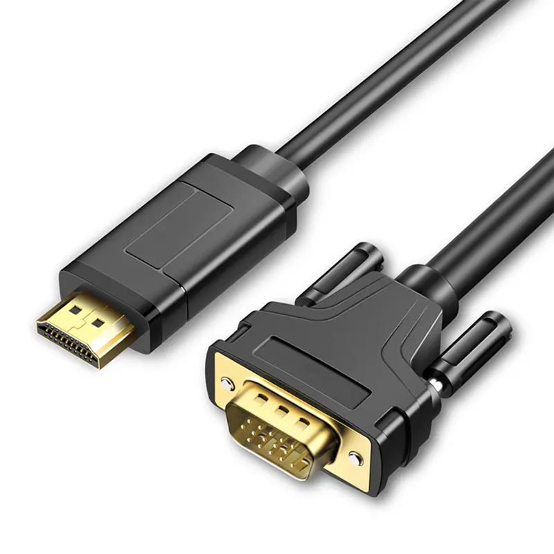 Chất Lượng Cao 60Hz HDMI Để VGA Chuyển Đổi Adapter HDMI Để VGA Cable Với Âm Thanh 3.5Mm USB Cung Cấp Điện Cho PS4 Chuyển Đổi Xbox