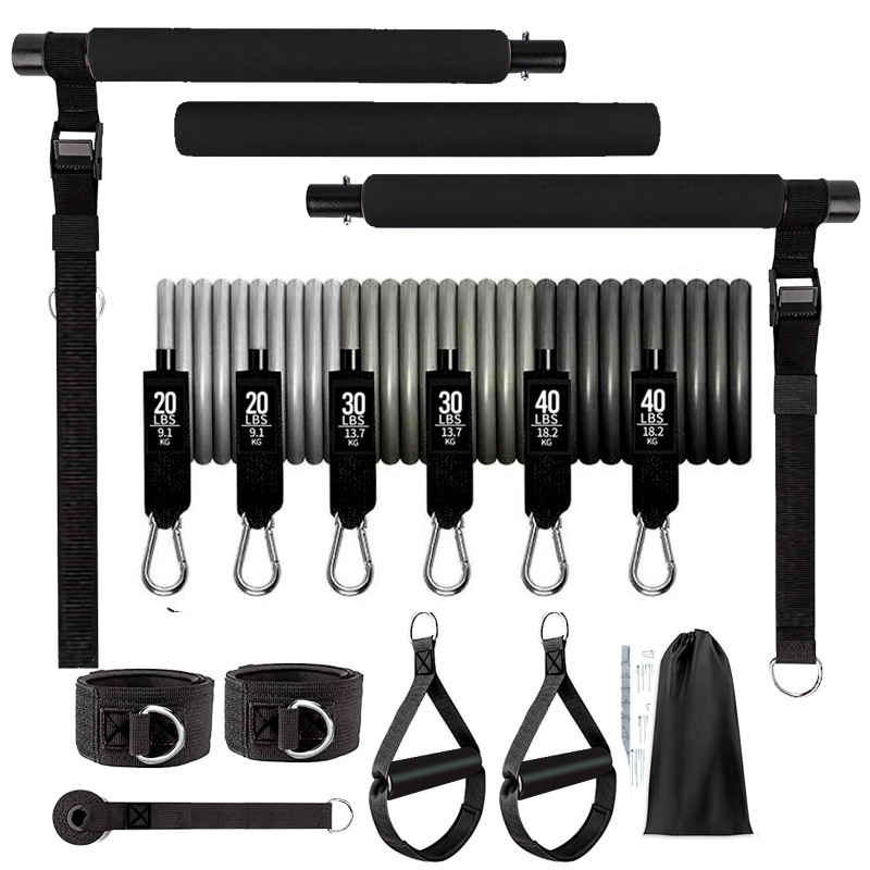 Juego de palos de árbol Bodhi ajustables en gris degradado TPE de 180 lb