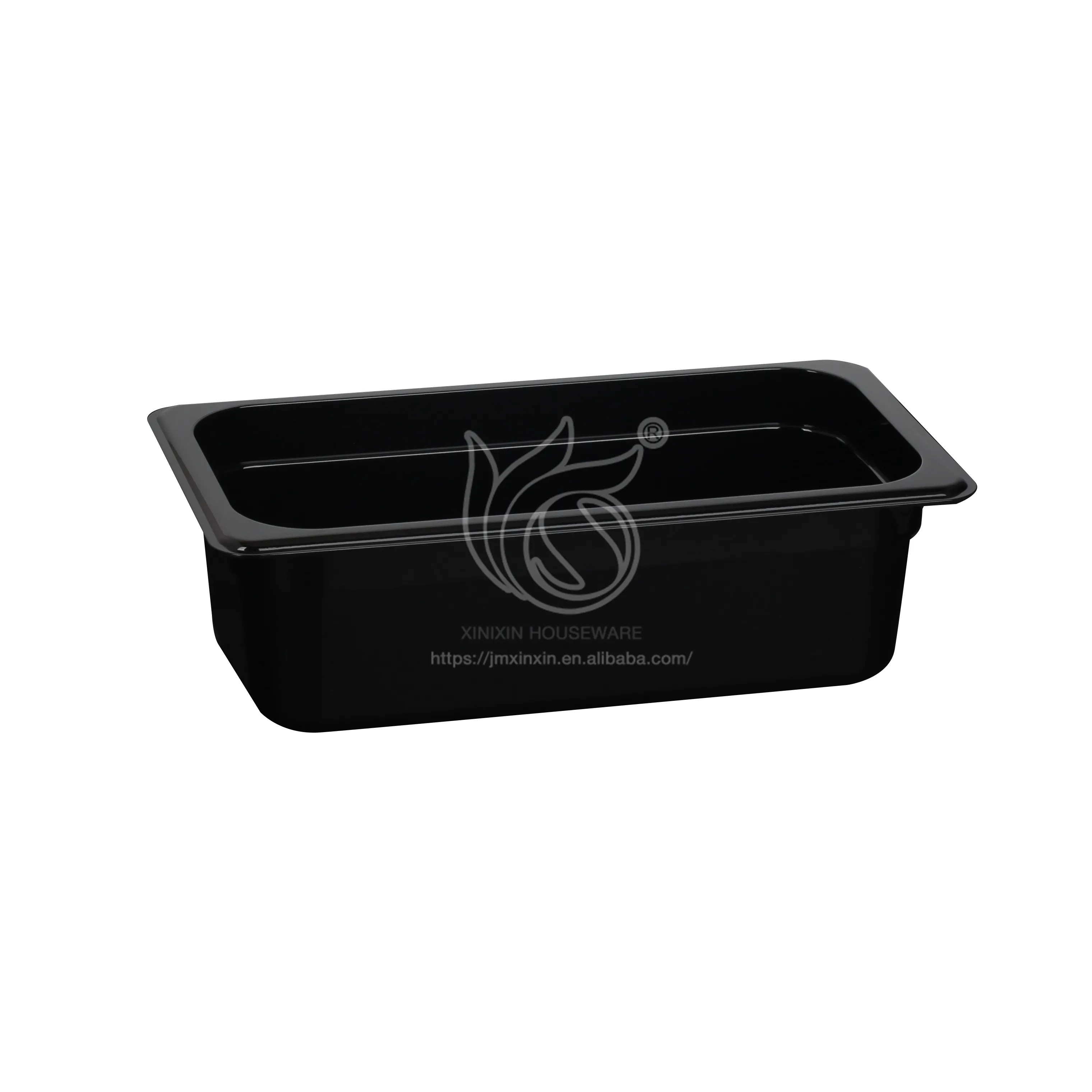 Vendita calda ristorante attrezzature di colore nero materiale PC GN Pan per cucina di casa cibo