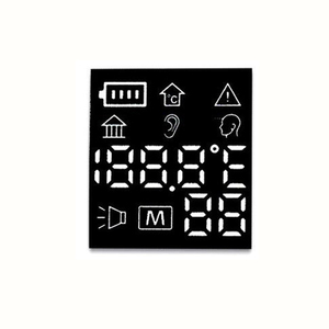 Pantalla LED grande personalizada de 7 segmentos con icono de batería de temperatura