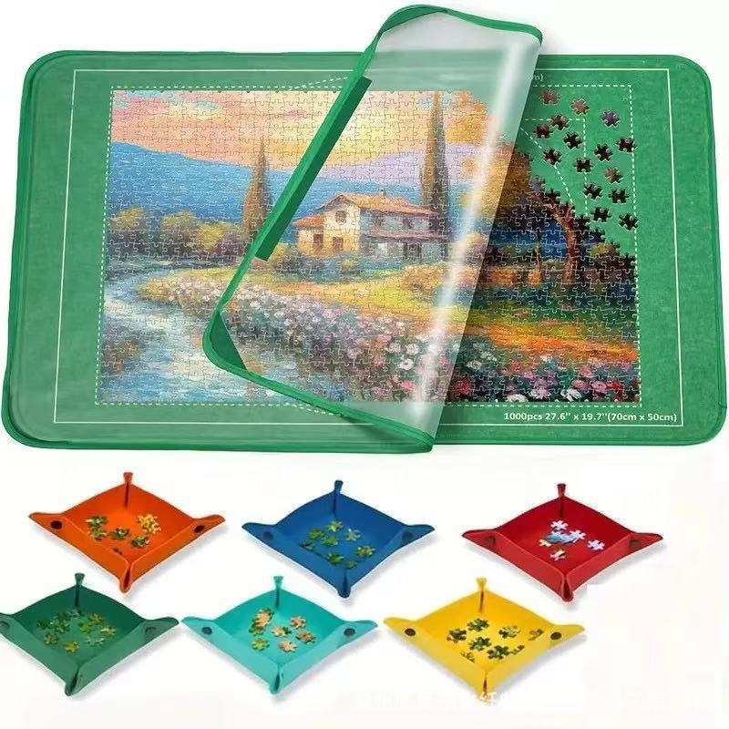 Bandeja de clasificación de color verde + 6 con película protectora