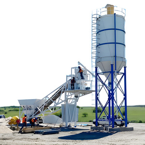 YILI vollautomatisch günstig 25 m3/stunde Mini klein tragbar vorgefertigt bereit zum mischen mobile Beton-Batterieanlage zu verkaufen - Product Image 1