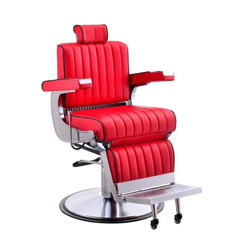 Silla de barbero hidráulico partes barato rey trono silla de barbero suministros de equipo